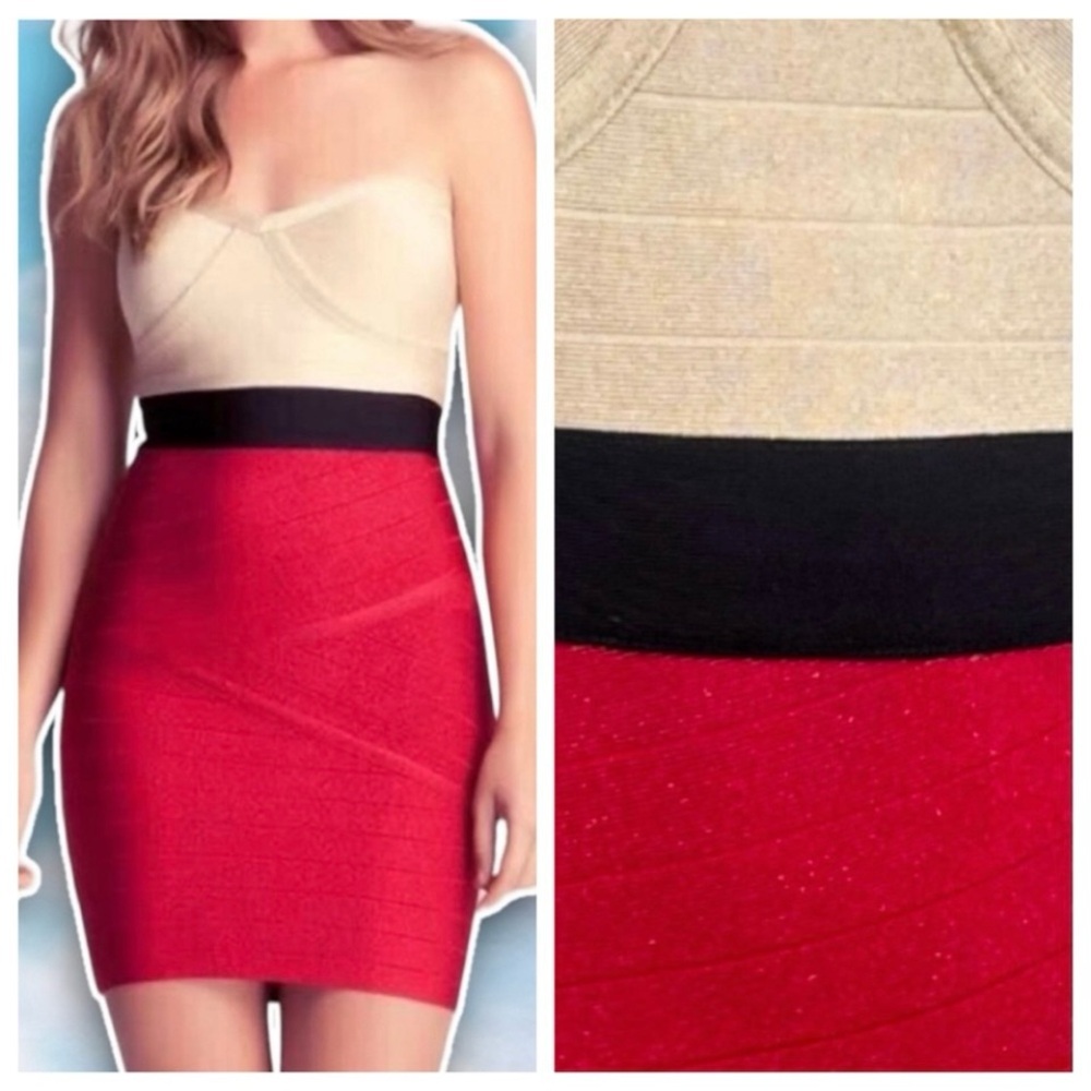 NWT BEBE Metallic Glitter Colorblock Bandage Dress Y2k Cocktail Party Clubwear